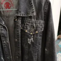 کت یا مانتو جین ذغالی