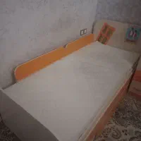 تخت نوجوان با تشک در حد نو