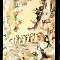 نقاشی بوم دلبر شهبازسبک اکسپرسیونیسم ،سوررئالیسم|تابلو، نقاشی، عکس|تهران, پرستار|دیوار