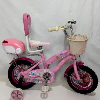 دوچرخه پلنگ صورتی آنا و السا         درحدنو سایز۱۲