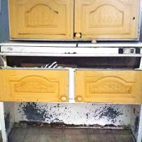 ست کابینت فلزی بالایی ،سینک ظرفشویی ،هود،|آبچکان و نظمدهنده ظروف|بوشهر, |دیوار