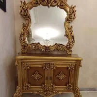 آیینه و کنسول چوبی