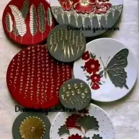 دیوارکوب های سفالی شب یلدا