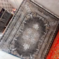 فرش۹متری پناه ذغالی طرح ۷۰۰شانه کاشان جفت
