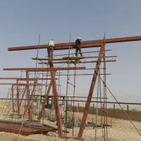 جوشکاری واهنگری سیار اسکلت فلزی سوله شیروانی سقف|خدمات پیشه و مهارت|قم, انسجام|دیوار