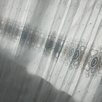 پرده ده متری پلیسه سه متر وسی عرض  قد 260