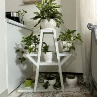 استند گل سفید
