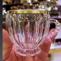 فنجان لب طلایی فنجون لب طلا فرانسه لیوان استکان|ظروف سرو و پذیرایی|قم, محمد آباد|دیوار