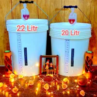 سطل تخمیر 12،20، 22لیتری فودگرید قفل هوا دیگ تقطیر|ظروف نگهدارنده، پلاستیکی، یکبارمصرف|تهران, خلیج فارس|دیوار