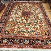 قالی ۶متری دستباف سنندج زمینه کرم