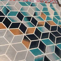 گلیم فرش در حد 2/500شسته تمیز