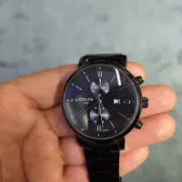 ساعت سیتیزن مشکی دسته استیل تمیز