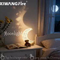 آباژور و چراغ خواب فانتزی طرح Moon|چراغ خواب و آباژور|طالقان, |دیوار