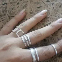 تعدادی انگشتر و گوشواره رنگ ثابت|بدلیجات|نیشابور, فرح بخش|دیوار