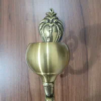 لوستر برنجی ۵ شعله و ۲ عدد دیواری|لوستر و چراغ آویز|تهران, نارمک جنوبی|دیوار