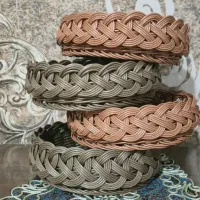 سبد حصیری دست بافت