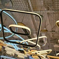 لوستر آنتیک مدرن|لوستر و چراغ آویز|مشهد, شاهد (شهرک غرب)|دیوار