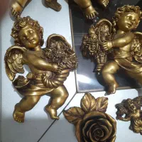 فرشته های طلایی|مجسمه، تندیس، ماکت|شاهینشهر, شهرک هشت بهشت|دیوار