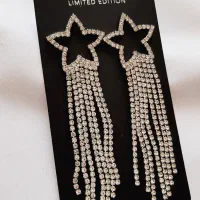 گوشواره ستاره ای فول نگین