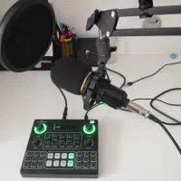 میکروفن با کارت صدا v9 بلوتوثی