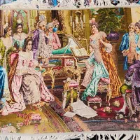 تابلو فرش دستبافت پیانو زن