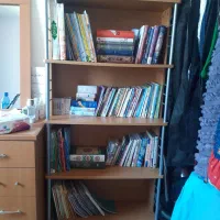 کتابخانه|کتابخانه، شلف، قفسه‌های دیواری|مشهد, گلبرگ شمالی|دیوار