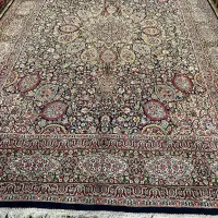 قالی کرمان سرمه‌ای رشید فرخی|فرش|تهران, دریان‌نو|دیوار