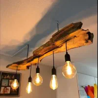 اویز سقفی چوبی روستیک