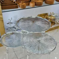 میز عسلی آلومینیومی 3 سایز