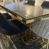 میز نهار خوری استیل وسنگ کار تهران|میز و صندلی غذاخوری|مشهد, چهارچشمه|دیوار