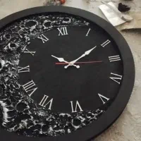 کادویی.ساعت.تابلو ماه..ساعت ماه|ساعت دیواری و تزئینی|خاوران, |دیوار