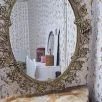 آینه و میز طرح برنز|بوفه، ویترین، کنسول|زنجان, |دیوار