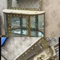 میز تلوزیون و آینه کنسول برنز