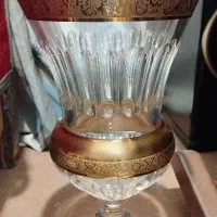 گلدان طلایی کریستال آلیش