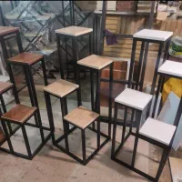 استند گلدان گل فلزی چوبی مینیمال|گل و گیاه طبیعی|اهواز, زیباشهر|دیوار