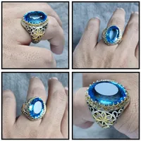 بلو توپاز سوییس رکاب حرفه ای نقره عیار ۹۵|بدلیجات|تهران, آسمان|دیوار