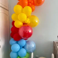 بادکنک اماده برای تولد رنگارنگ ۵۰۰ت