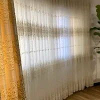 پرده حریر گلدوزی در حدنو|پرده، رانر، رومیزی|ساری, |دیوار