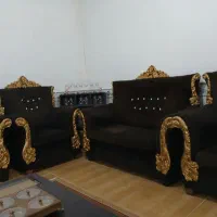 مبل قهوه ای|مبلمان خانگی و میز عسلی|کوهدشت, |دیوار