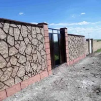 طرح سنگ صخره ای سیمانی|خدمات پیشه و مهارت|محمدیه-قزوین, |دیوار