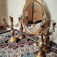 آیینه شمعدان برنز|آینه|زنجان, |دیوار