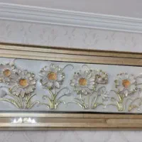 تابلو گل برجسته دورش چوب