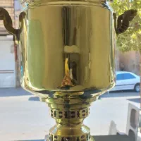 سماور زغالی قدیمی سنگین وزن|کلکسیون اشیاء عتیقه|تبریز, |دیوار