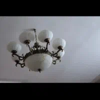 لوستر برنزی ،کریستال