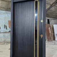 درب ضدسرقت طرح سه قاب راش کرکره برقی کد A003|مصالح و تجهیزات ساختمان|بابل, |دیوار