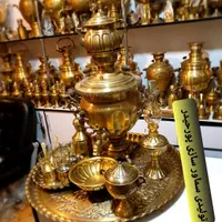 hgewکارگاه df برنجی fe سماور ذغالی برقی زغالی گازی|سماور، چایساز، قهوهساز|اصفهان, دستگرده|دیوار