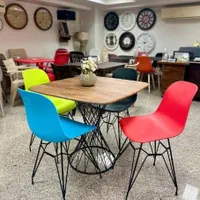 صندلی نهارخوری پلاستیکی مفتولی کافه منزل