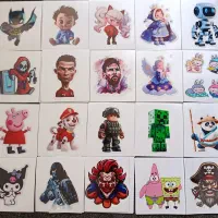 استیکر و برچسب روی شیشه ماشین و....