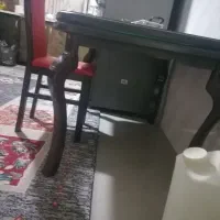 میزآشپزخانه قاب دار تاشو با1صندلی