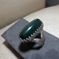 انگشتر نقره با نگین لول یشم‌پاد زهر اصلی ....